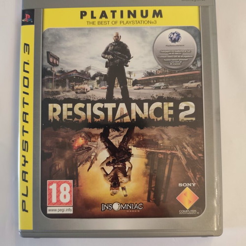 Resistance 2 Platinum PS3 game like new with manual