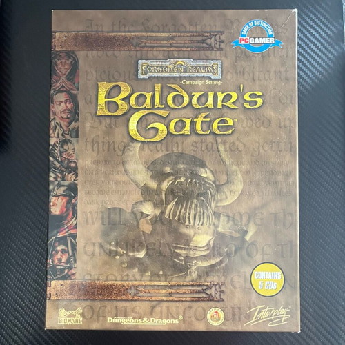 PC Game Baldur’s Gate Big Box used, CD ROM edition with manual