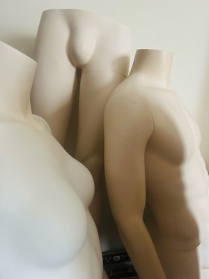 Display mannequins like new, 2 male, 1 female and 1 child