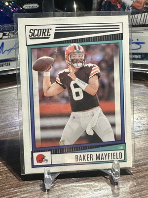 Card 2022 Panini Score #203 Baker Mayfield Cleveland Browns QB new