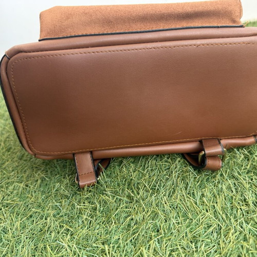 Veta leather backpack new, brown with internal and external pockets