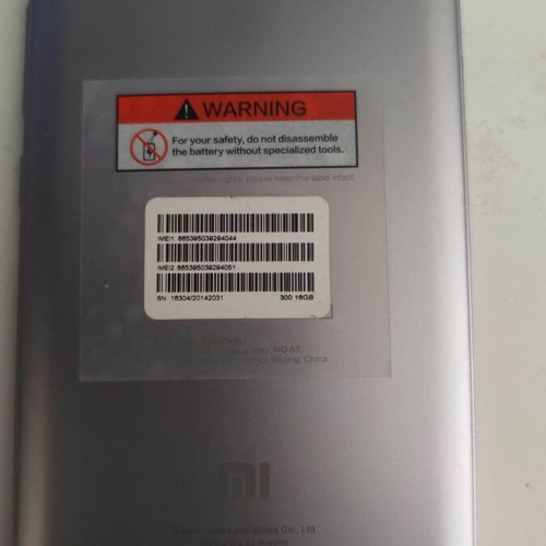 Xiaomi Redmi Note 5A smartphone with 16GB storage and silicone case