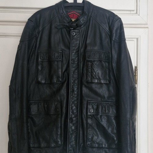 Superdry Premium leather jacket Endurance Edition like new, XXL, black
