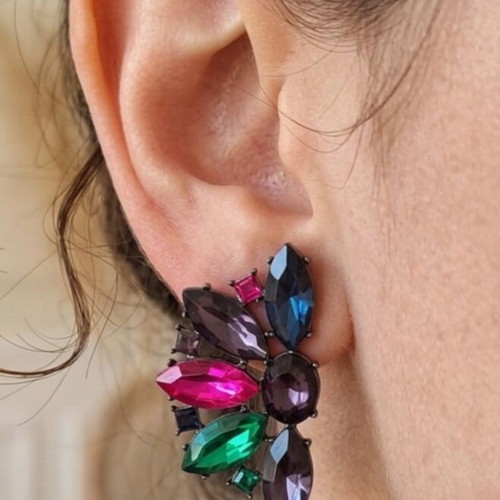 Zara colorful steel earrings new