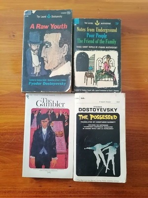Fyodor Dostoyevsky Vintage English Pocket Books Set of 4 used