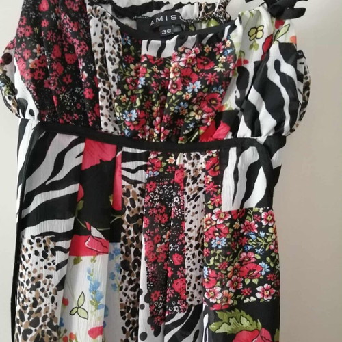 Amisu dress multicolored like new, size XS 34-36