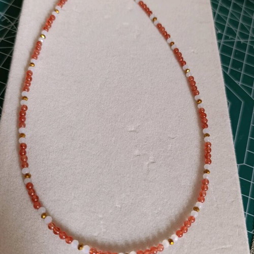 Handmade necklace new with semi-precious stones