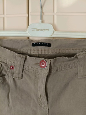 Sisley women's pants like new, beige, slim fit