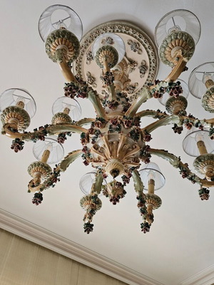 Πολυέλαιος μεταχειρισμένος με διαστάσεις ~110×80 και κολλημένο κομμάτι