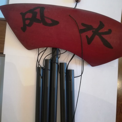 Melodos made of wood and metal with painted ideograms and Chinese zodiac new
