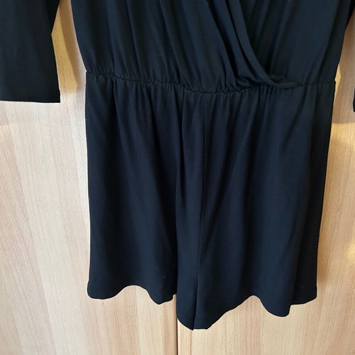 Bershka black cotton one-piece jumpsuit like new size L