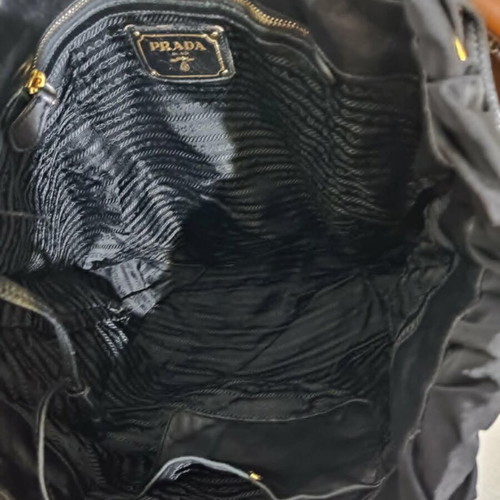 Prada vintage shoulder bag, black