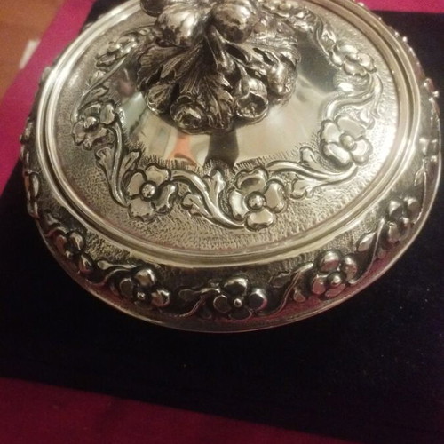 Silver 925 fondantière with lid by Zolotas like new