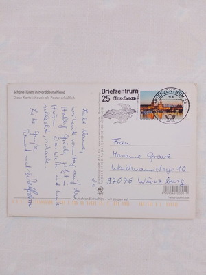 Postcard used, mailed from Germany
