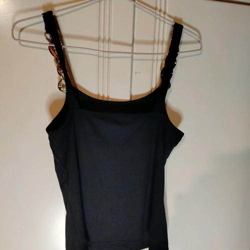 Tirante blouse new with gold detail black multicolor