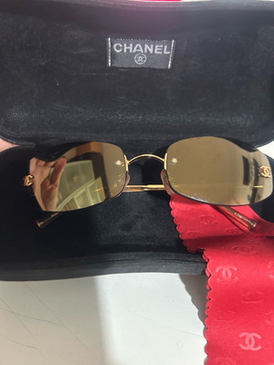 Chanel γυναικεία γυαλιά με καθρέφτη χρυσό σαν καινούργιο
