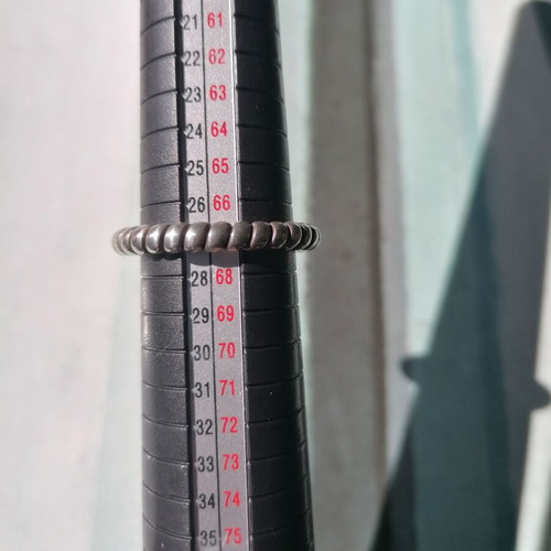 Men's silver 925 twisted ring new
