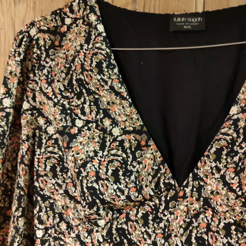 Fullah Sugah dress printed like new with golden thread