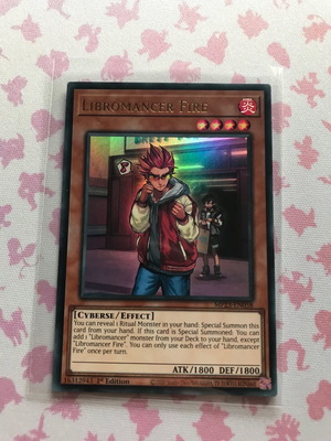 Yugioh καρτα Libromancer Fire Ultra Rare 1st edition καινούργιο