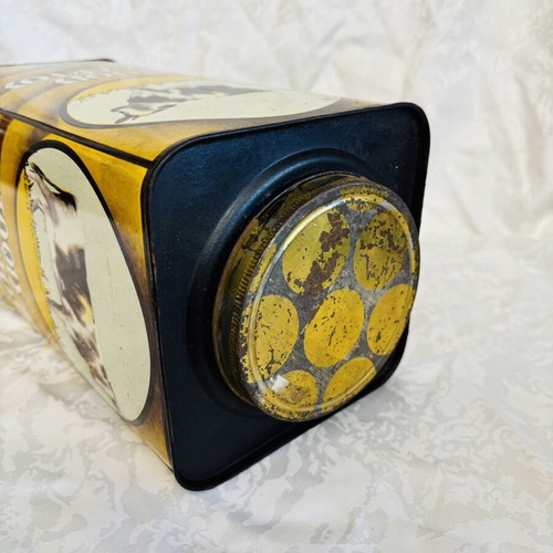 Cypriot Tin Box Used, Rare Collectible from 1960