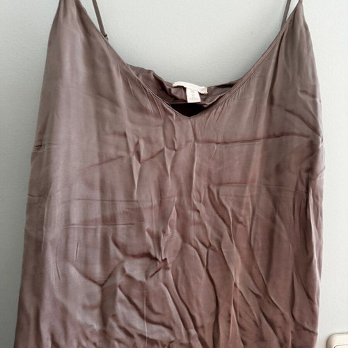 H&M silver satin dress, unworn