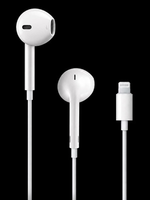 Apple EarPods with Lightning Connector, original wired earbuds