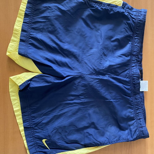 Nike men's swim shorts used, size M, blue and yellow