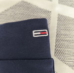 Tommy Hilfiger jeans midi skirt, blue, logo on both sides, cotton