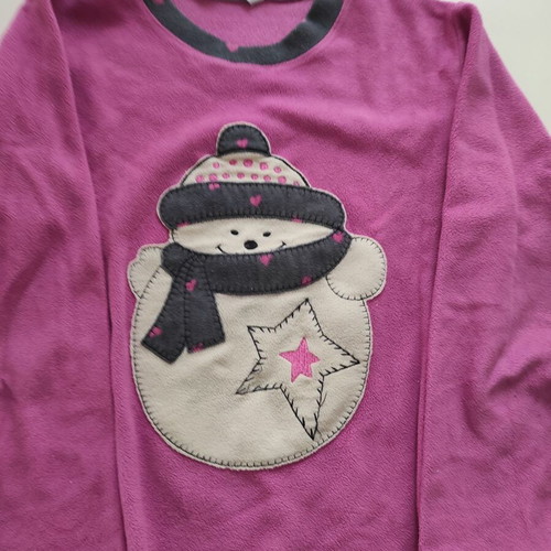 Harmony children's winter pajamas size 10 like new, gray and pink