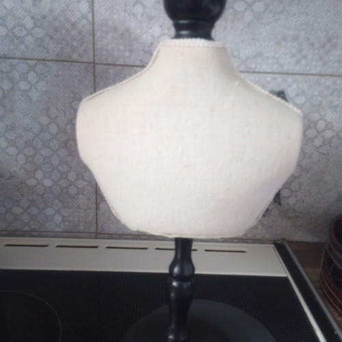 Vintage Jewelry Stand Bust 32cm New, Decorative Fabric