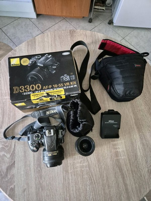 Nikon D3300 DSLR Complete Kit – 18–55mm VR + 35mm f/1.8G Lens + Bag + Charger
