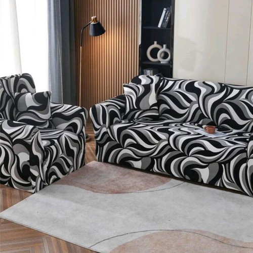 Sofa covers set of 3 like new with 3 small pillowcases