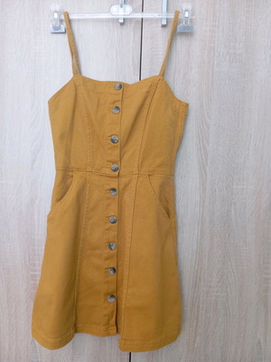 Μίνι φόρεμα H&M S μουσταρδί σαν καινούργιο