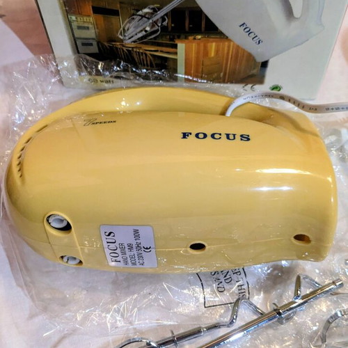 Focus hand mixer, modern yellow, 100 watt