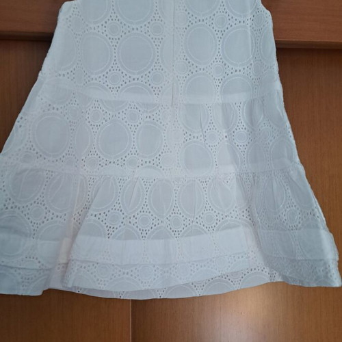 White Zara baby dress like new with diaper shorts 12-18 months