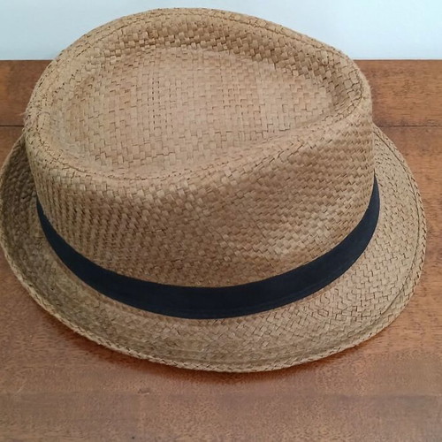 Bacardi straw hat, brown, size 58, unused