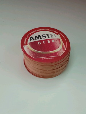 Χάρτινα σουβέρ Amstel καινούργια, πακέτο 40 τεμαχίων