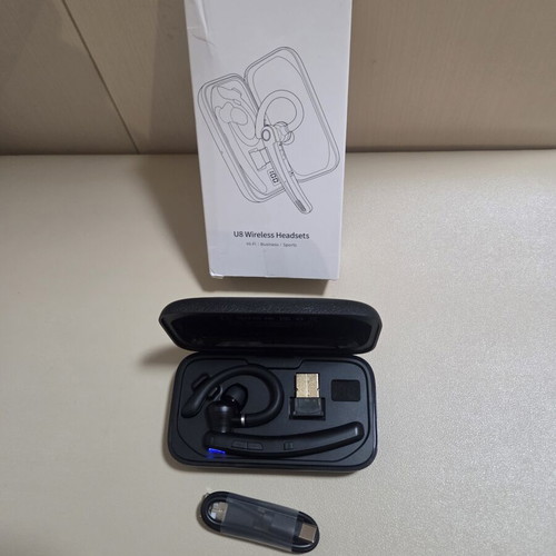 Atheewon U8 Bluetooth business handsfree headset with charging case