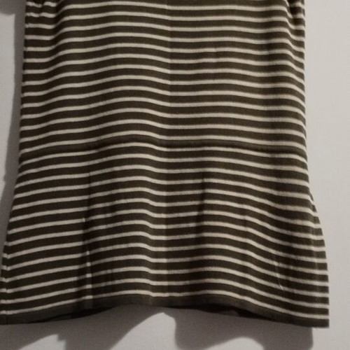 Women's blouse like new, cotton and viscose, modern olive and white