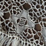 Beige Crochet Table Runner handmade, new