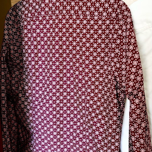 Zara shirts like new, white S/M and burgundy M, set of 2 pieces