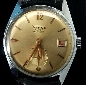 Venus super κουρδιστό unisex κάσα 32mm Ελβετικό άριστο του 1960s
