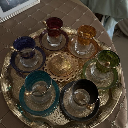 Hookah 70cm and tea set like new