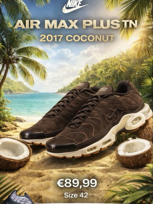 Nike Tn Air Max Plus 2017 Coconut sneakers, size 42