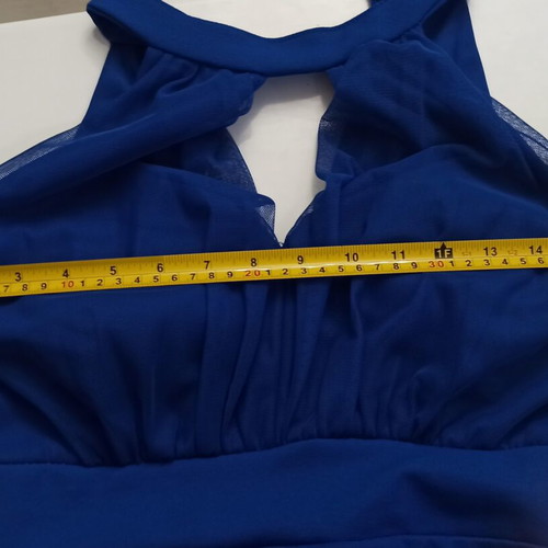 Maxi dress electric blue new, ideal for formal occasions