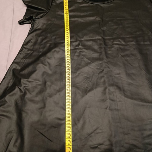Women's leather-effect blouse size M like new, black