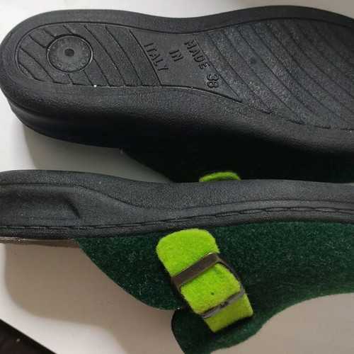 Fly Flot anatomical green winter slippers new