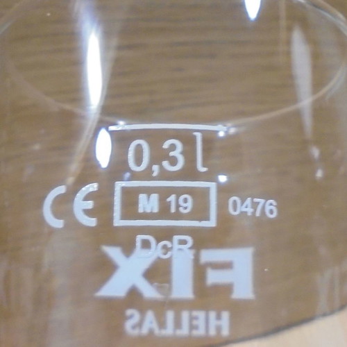 Fix Hellas beer set of 2 used promotional glasses 300ml