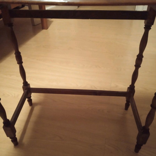 Vintage table used, 55×35 cm, height 54 cm