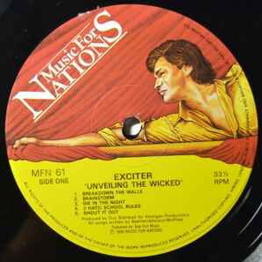 Exciter Unveiling the Wicked vinyl record used, metal